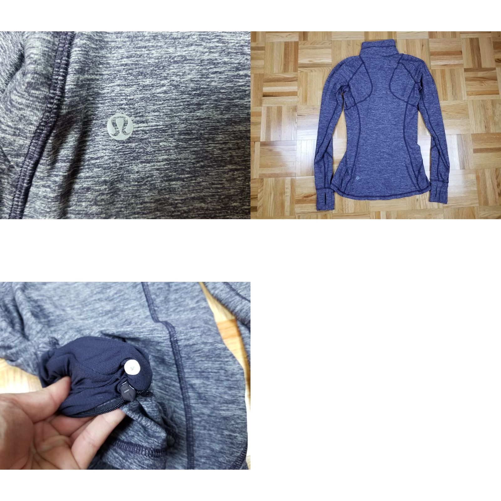 Lululemon LULULEMON Gray Half Zip Up Pullover Activewear Long Sleeve Top Shirt SZ 4 Size S / US 4 / IT 40 - 8 Thumbnail
