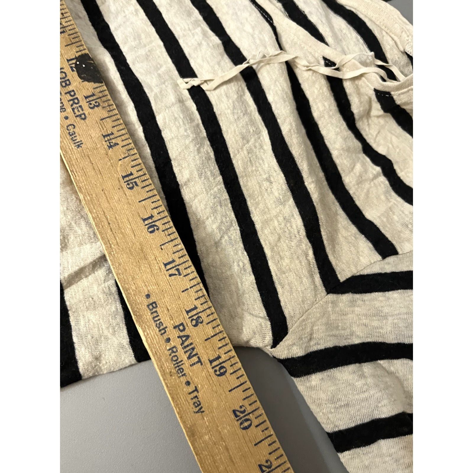American Eagle Outfitters VINTAGE American Eagle Graphic Tee, Long Sleeve, Small, Gray Striped, Womens Size S / US 4 / IT 40 - 5 Thumbnail