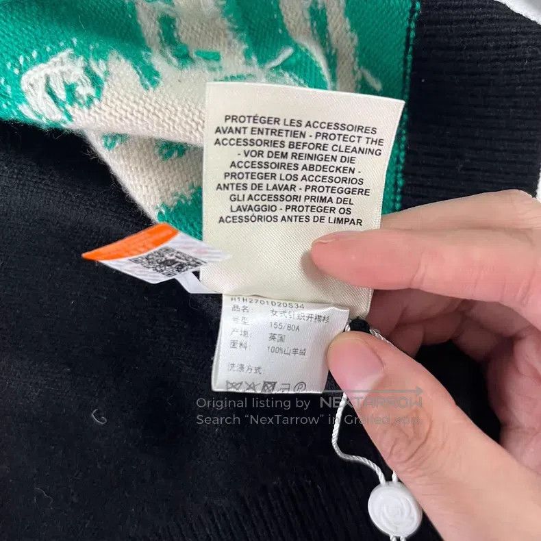 Hermes Hermes Patterned Cardigan Sweater Size XXS / US 00 / IT 34 - 8 Thumbnail