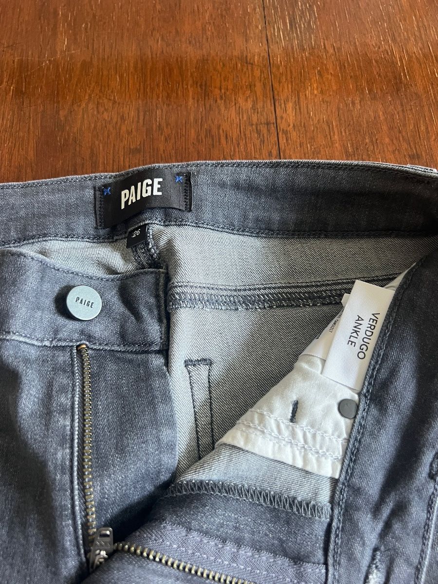 Paige Paige - Verdugo Ankle Gray Jeans - Size 26 Size 26" / US 2 / IT 38 - 4 Thumbnail