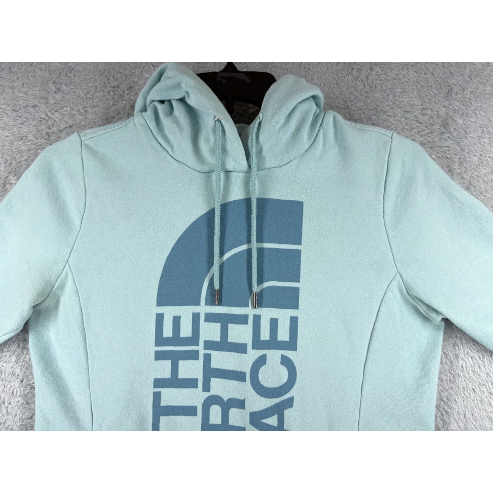 The North Face The North Face Hoodie Womens M Teal Pullover Lightweight Cotton Crew Neck Logo Solid Vintage: No Size M / US 6-8 / IT 42-44 - 4 Thumbnail