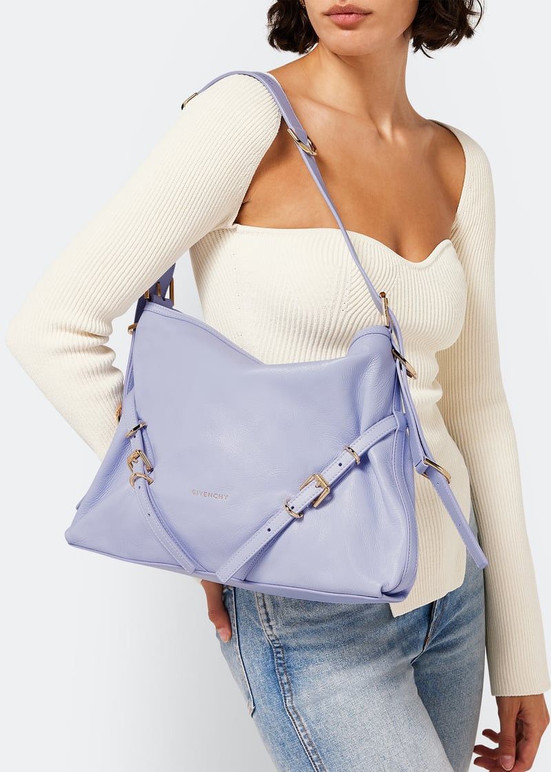 Givenchy o1srvl11e0725 Size:OS/Voyou Medium Bag in Purple Size ONE SIZE - 2 Thumbnail