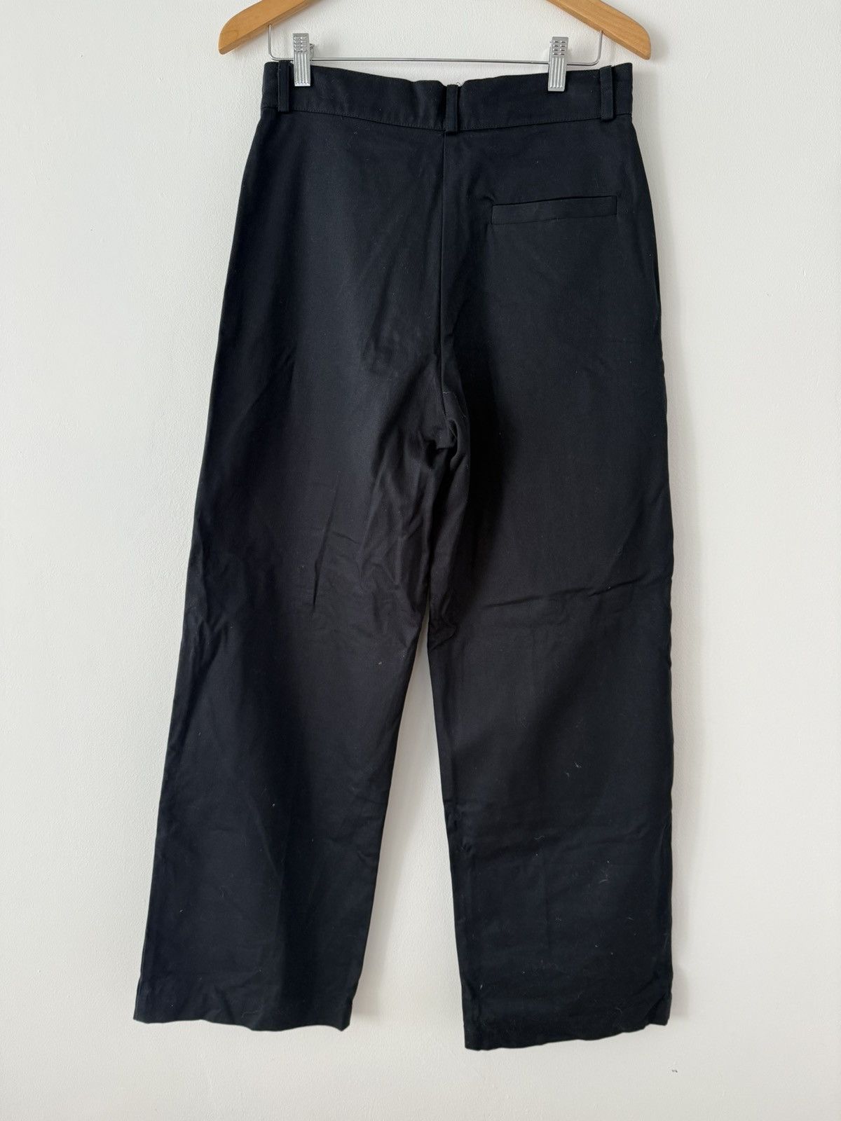 SPENCER BADU Spencer Badu black wide leg pants with front button pockets Size US 28 / EU 44 - 2 Thumbnail