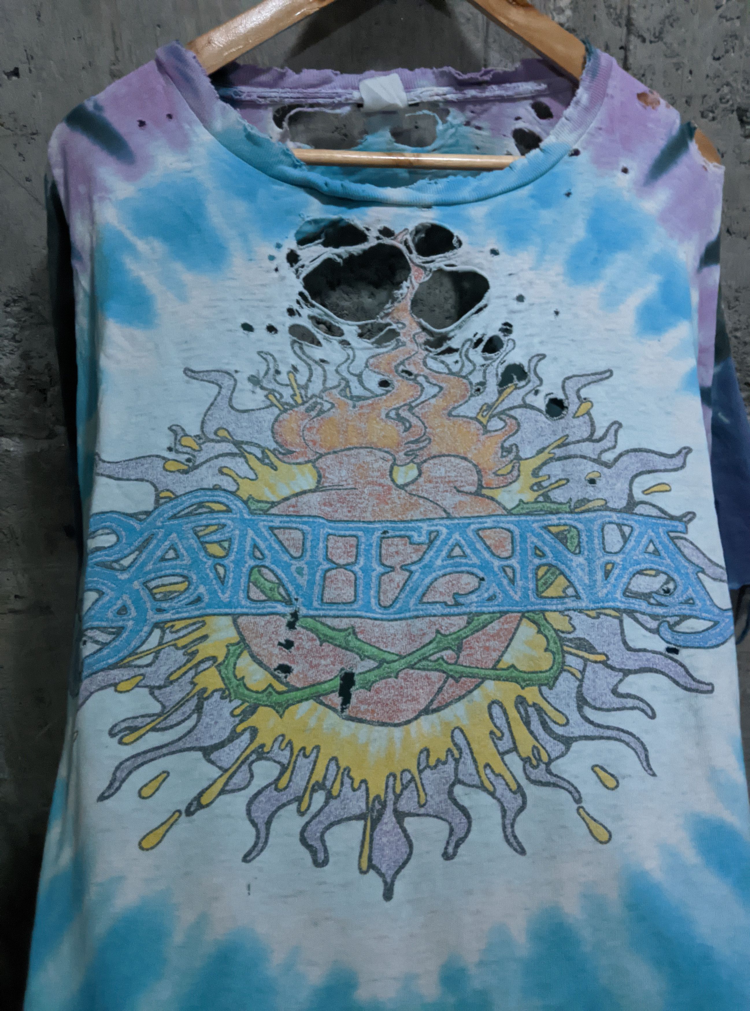 Band Tees Vintage 1998 santana distressed thrashed erd Size US XXL / EU 58 / 5 - 2 Thumbnail