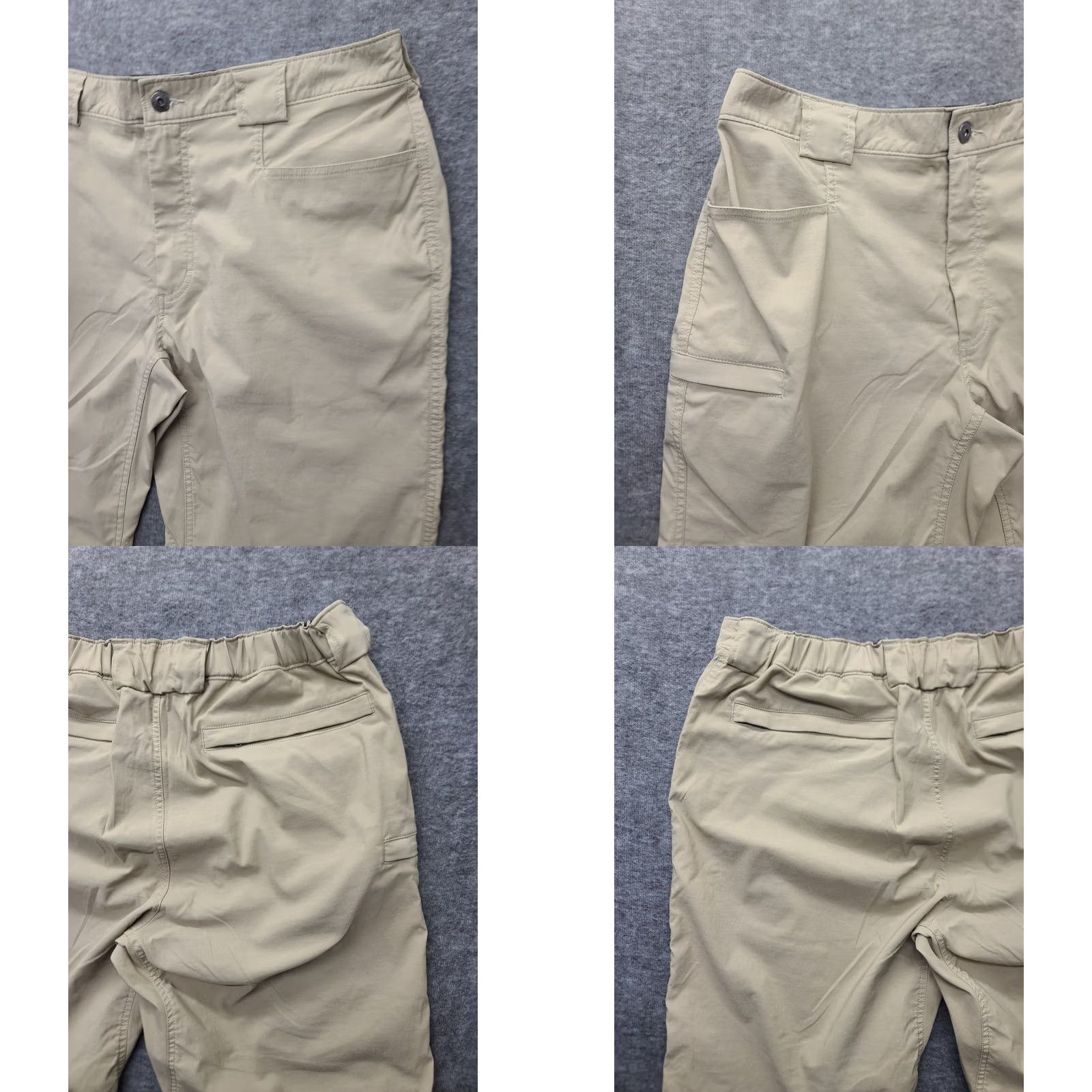 Vintage Duluth Armachillo Pants Mens L 32x32 Relaxed Fit Straight Leg Cargo Pant Nylon Spandex Beige Size US 33 - 8 Thumbnail