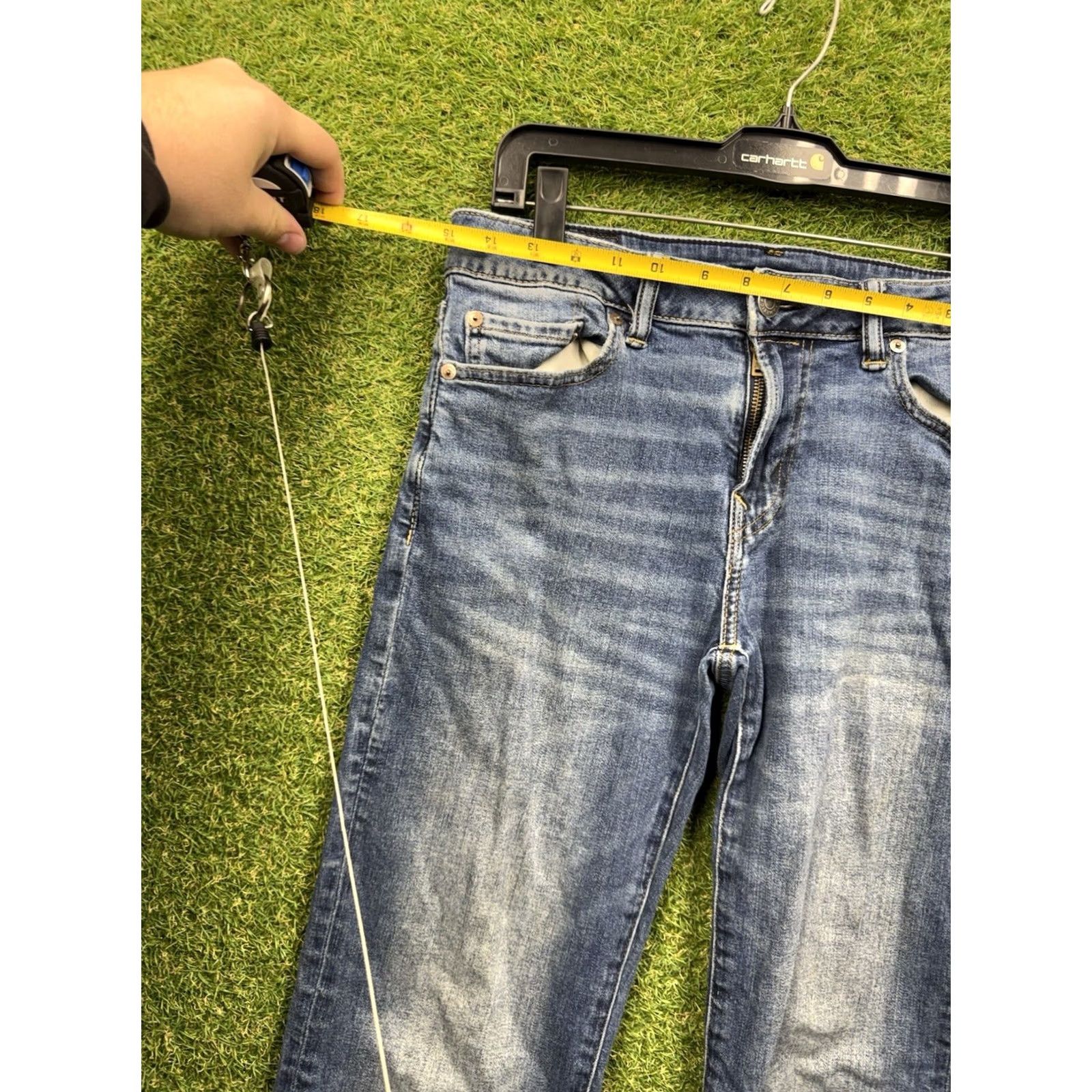 American Eagle Outfitters American Eagle Outfitters Jeans Mens 30x34 Bootcut Denim Medium Wash Blue Regular 5-Pocket Size US 30 / EU 46 - 2 Thumbnail