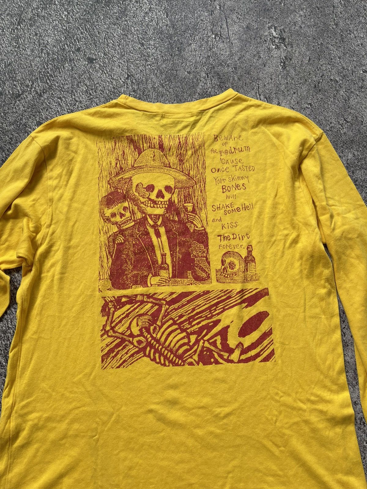 VINTAGE HYSTERIC GLAMOUR SKULL COMICS LONGSLEEVE