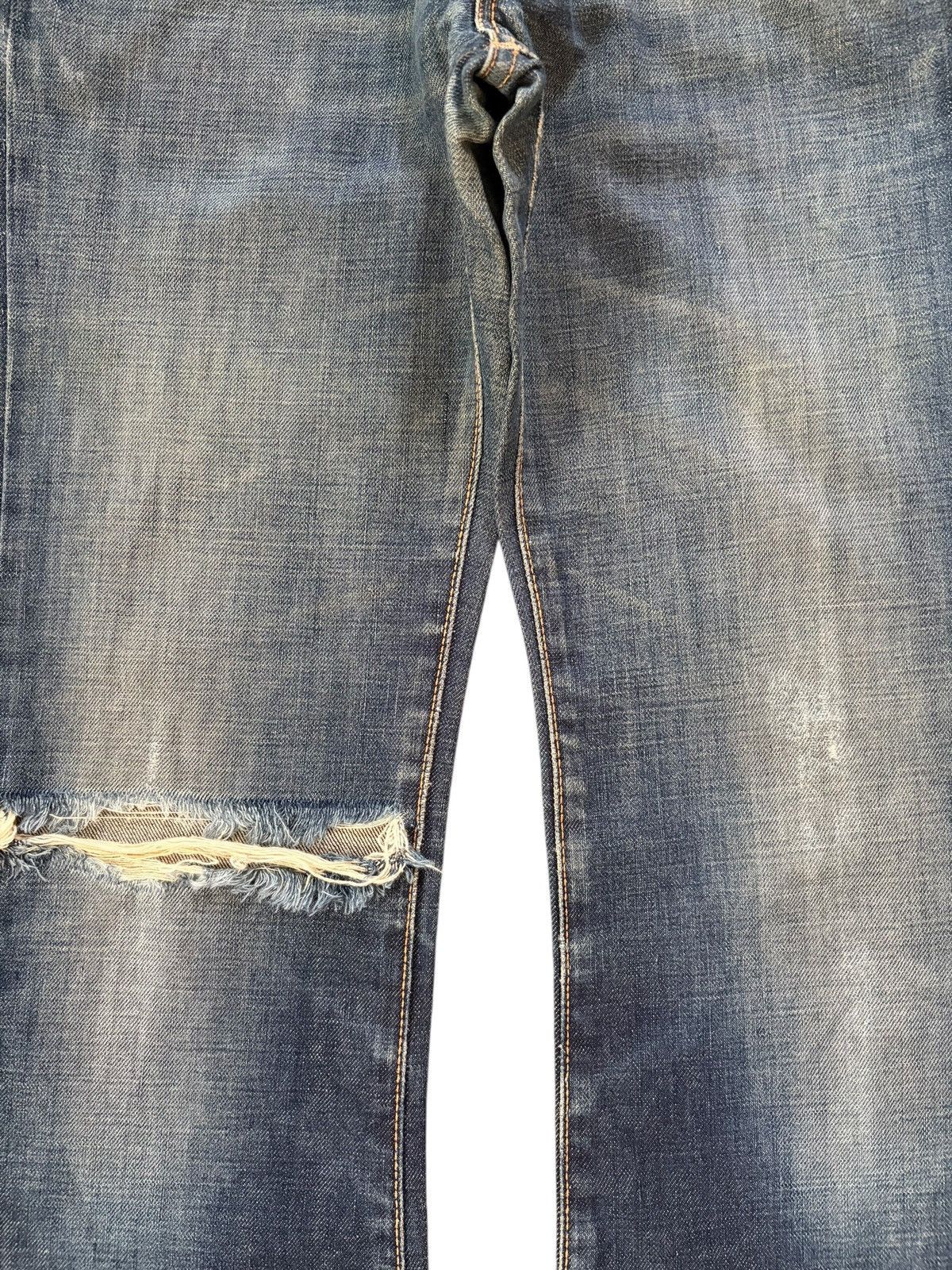Edwin Vintage Edwin 800sx Faded Wash Distress Flare Jeans Size 27" / US 4 / IT 40 - 3 Thumbnail