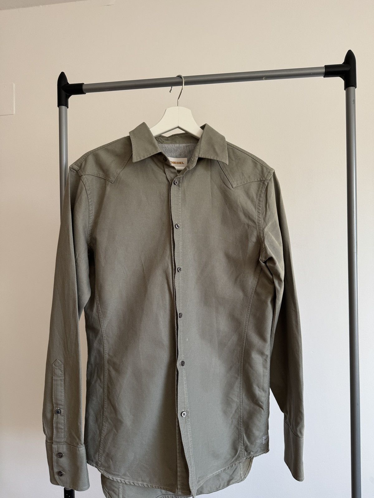 Diesel Diesel Olive green Western button up y2k Size US L / EU 52-54 / 3 - 7 Thumbnail