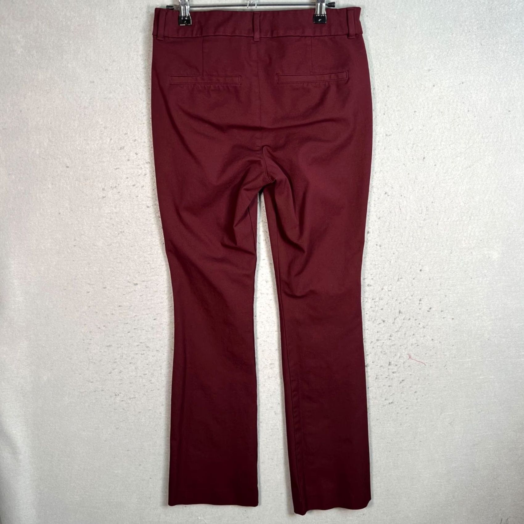 Old Navy Old Navy Womens High-Rise Pixie Flare Pants Size 4 Burgundy Size 27" / US 4 / IT 40 - 2 Thumbnail