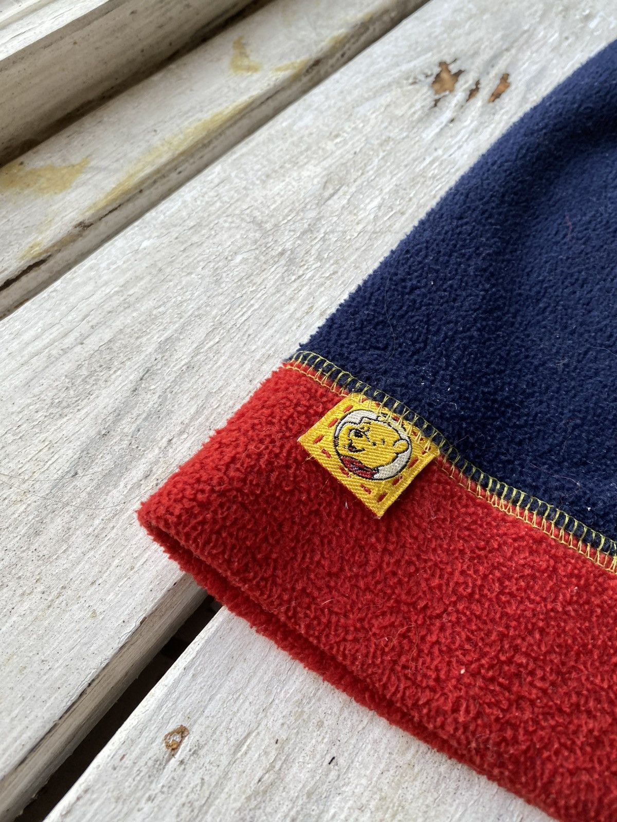 Disney × Vintage Vintage 90s Pooh Beanie Snowcap Snow Fleece Hat Size ONE SIZE - 5 Thumbnail