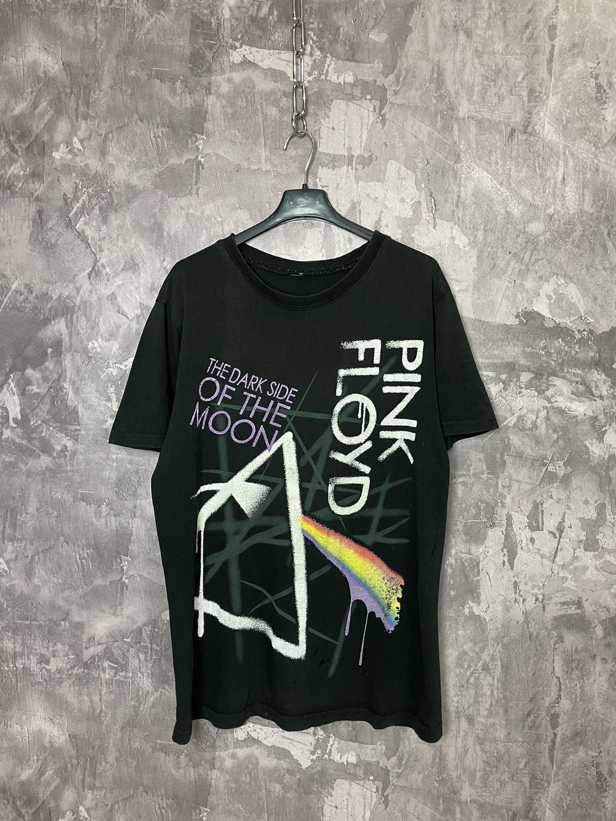 Band Tees × Vintage Vintage 90s PINK FLOYD THE DARK SIDE OF THE MOON T SHIRT Size US L / EU 52-54 / 3 - 1 Thumbnail