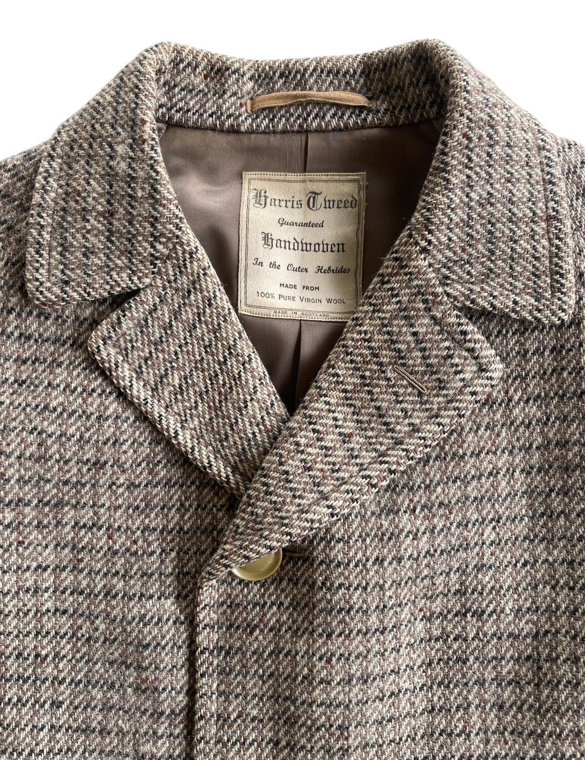 Harris Tweed 1930s Harris Tweed Wool Overcoat Size US L / EU 52-54 / 3 - 5 Thumbnail