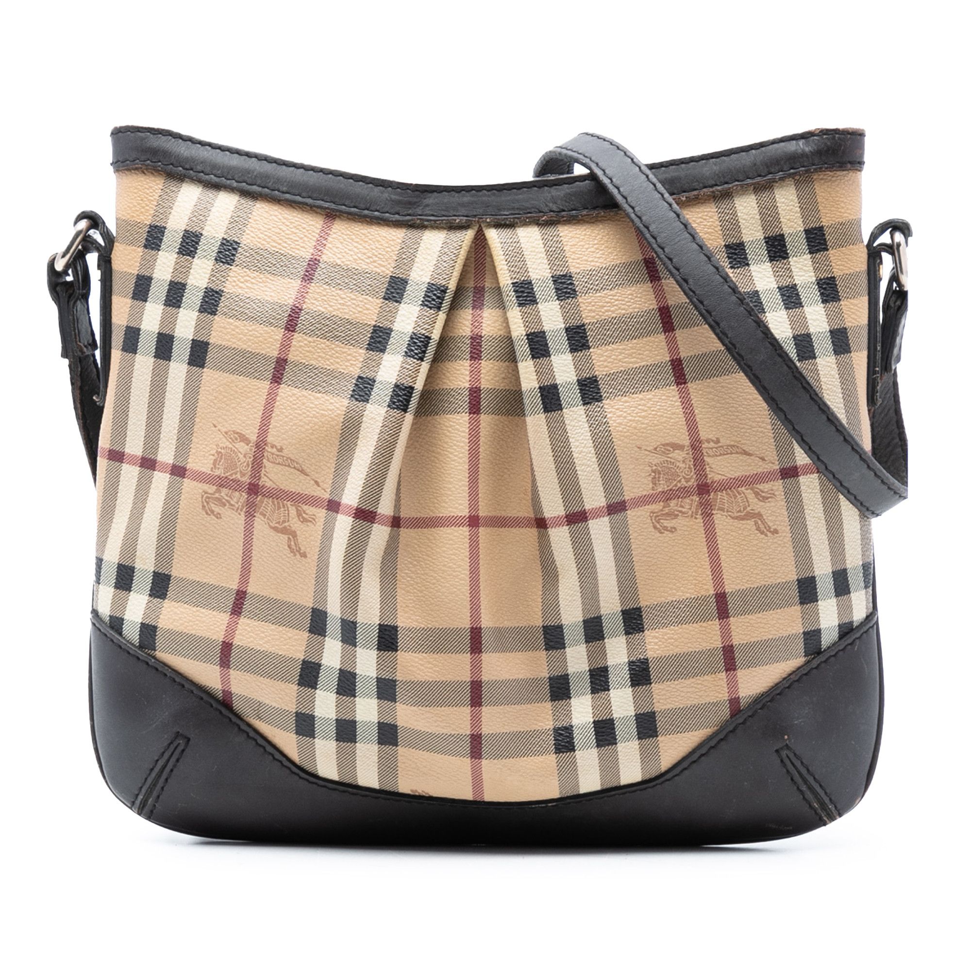 Burberry Burberry Haymarket Check Coated Canvas Hartham Crossbody Size ONE SIZE - 1 Thumbnail