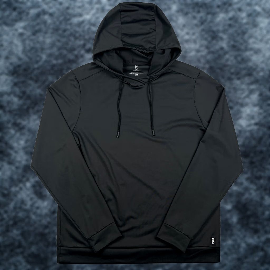 Rhone Rhone Essentials Hoodie Mens Medium Black Stretch Performance Sweatshirt Active Size US M / EU 48-50 / 2 - 1 Thumbnail
