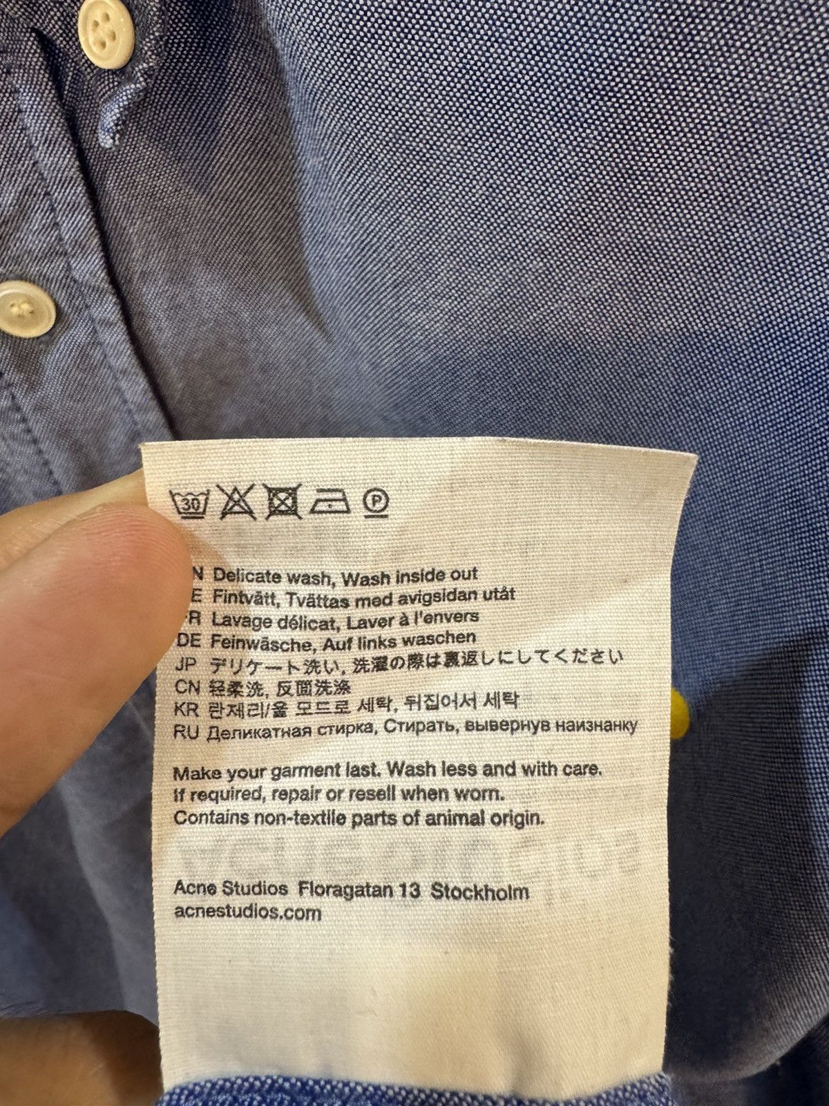 Acne Studios Acne Studios AS logo shirt Size US M / EU 48-50 / 2 - 5 Thumbnail