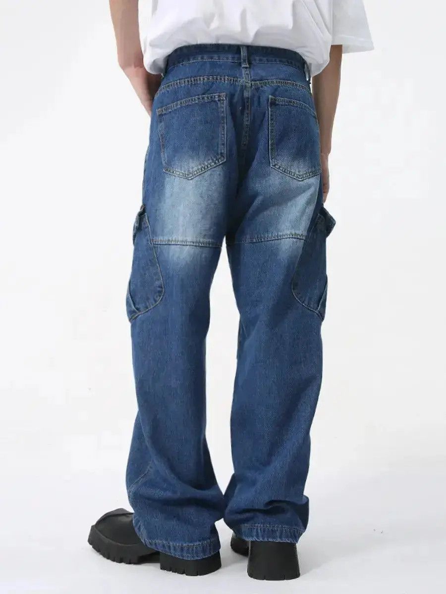 Japanese Brand Retro loose high street pocket jeans Size US 32 / EU 48 - 2 Thumbnail