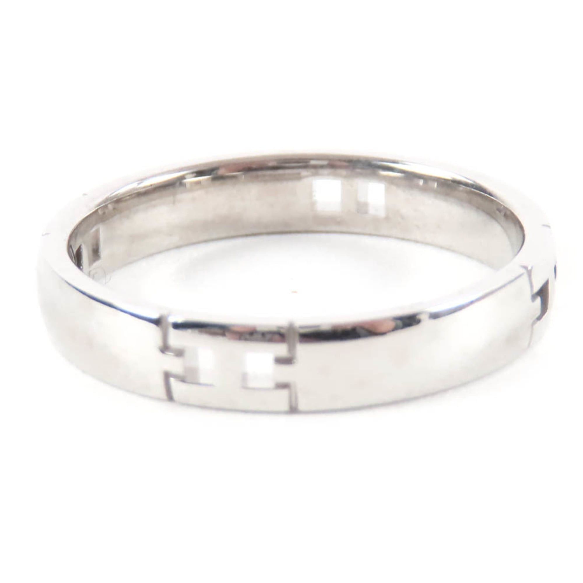 Hermes HERMES Hercules Ring 18K 750 (WG) Men's/Women's Accessory Silver 55 Weight 4.27g Size ONE SIZE - 1 Thumbnail
