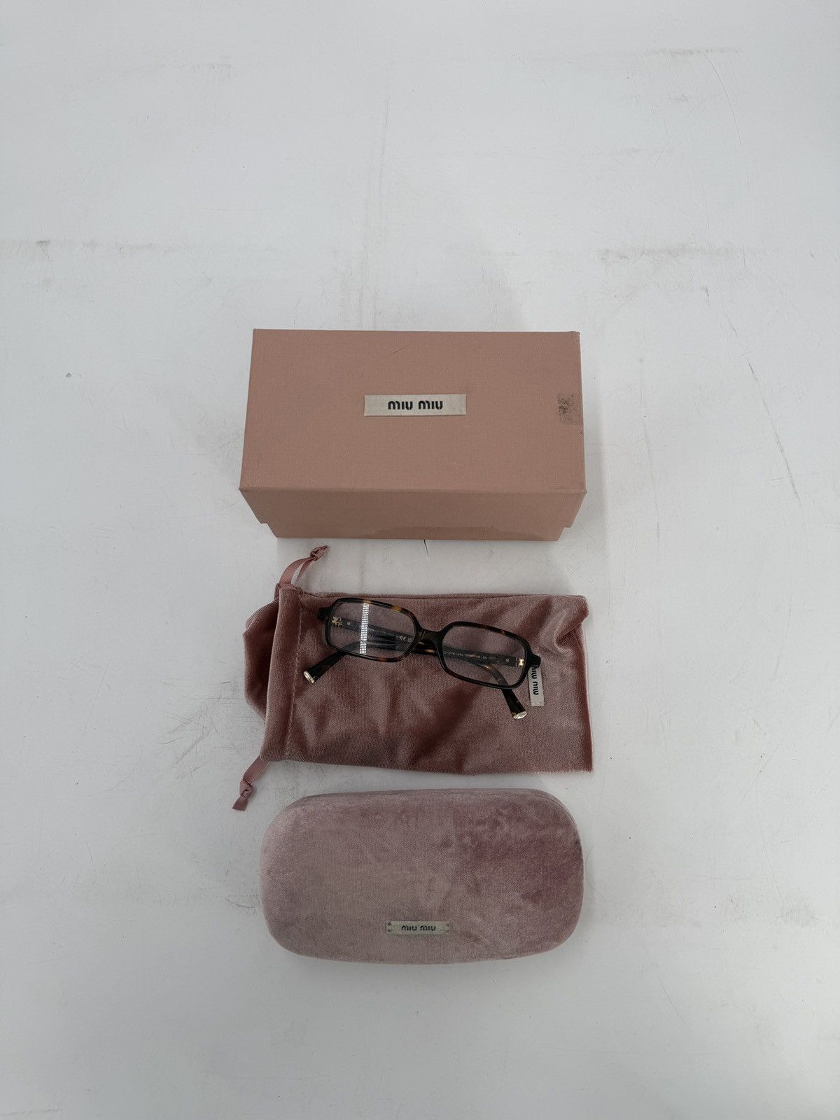 Miu Miu Miu Miu Regard Sunglasses Blue Ray Transparent Lenses Size ONE SIZE - 1 Thumbnail