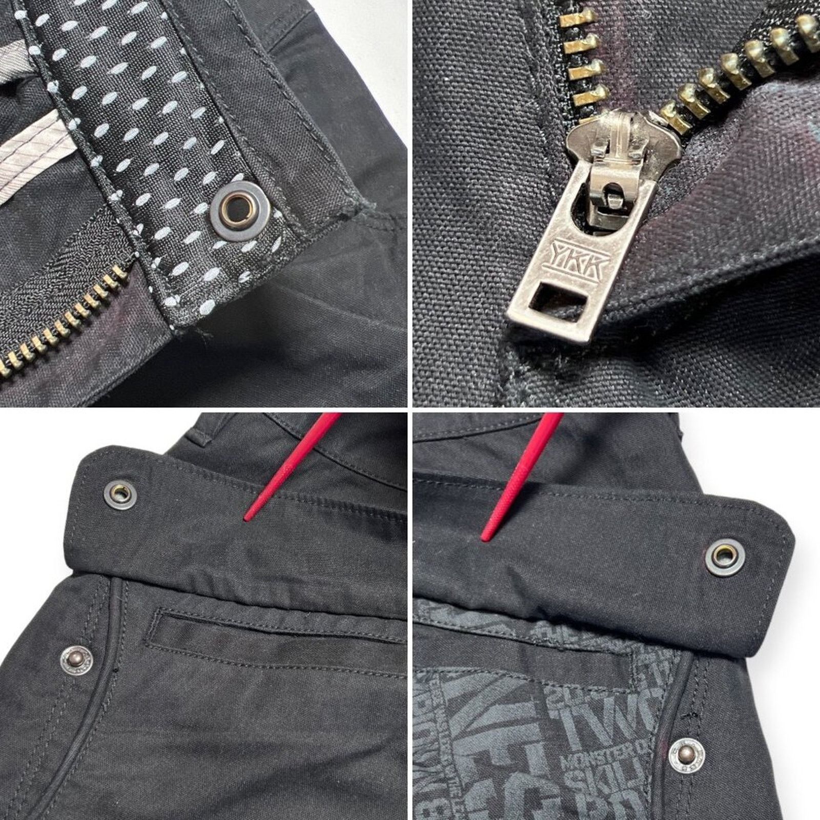Nike Nike Vintage Cargo Pants 34x32 Black Utility Tactical Baggy Size US 34 / EU 50 - 5 Thumbnail
