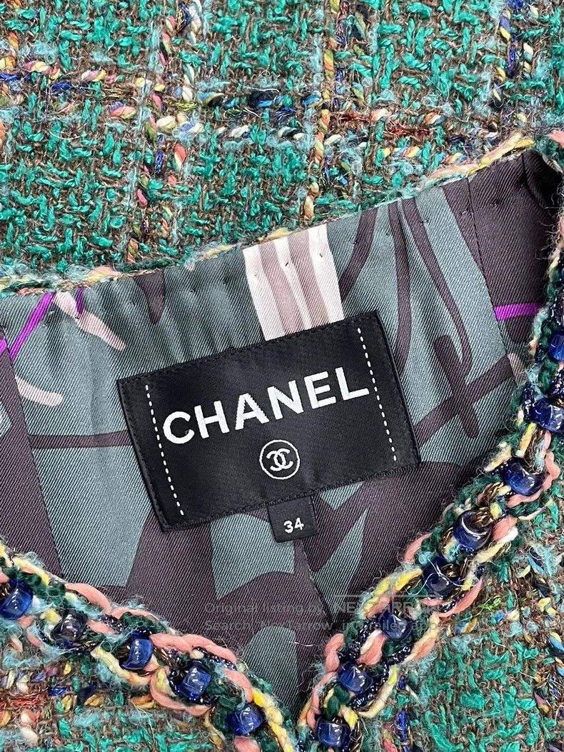 Chanel Chanel Dakar series green jacket Size XXS / US 00 / IT 34 - 6 Thumbnail