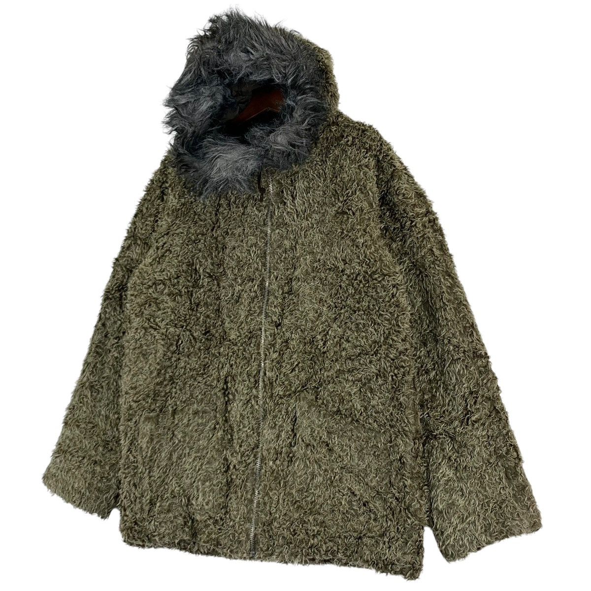 Designer × If Six Was Nine VINTAGE WALLS FUR MINK COLLAR HOODIE JACKET Size US L / EU 52-54 / 3 - 2 Thumbnail