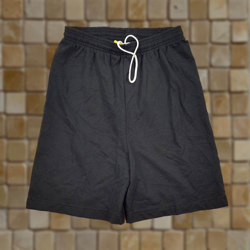 Vintage VINTAGE 80s 90s Basketball Jersey Men's Large Black Drawstring Athletic Shorts USA Made Sports Size US L / EU 52-54 / 3 - 1 Thumbnail