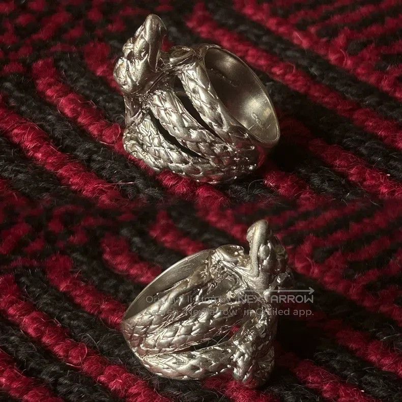 Vivienne Westwood Vivienne Westwood First Press Snake Ring, Sun Moon Star Ri Size ONE SIZE - 3 Thumbnail