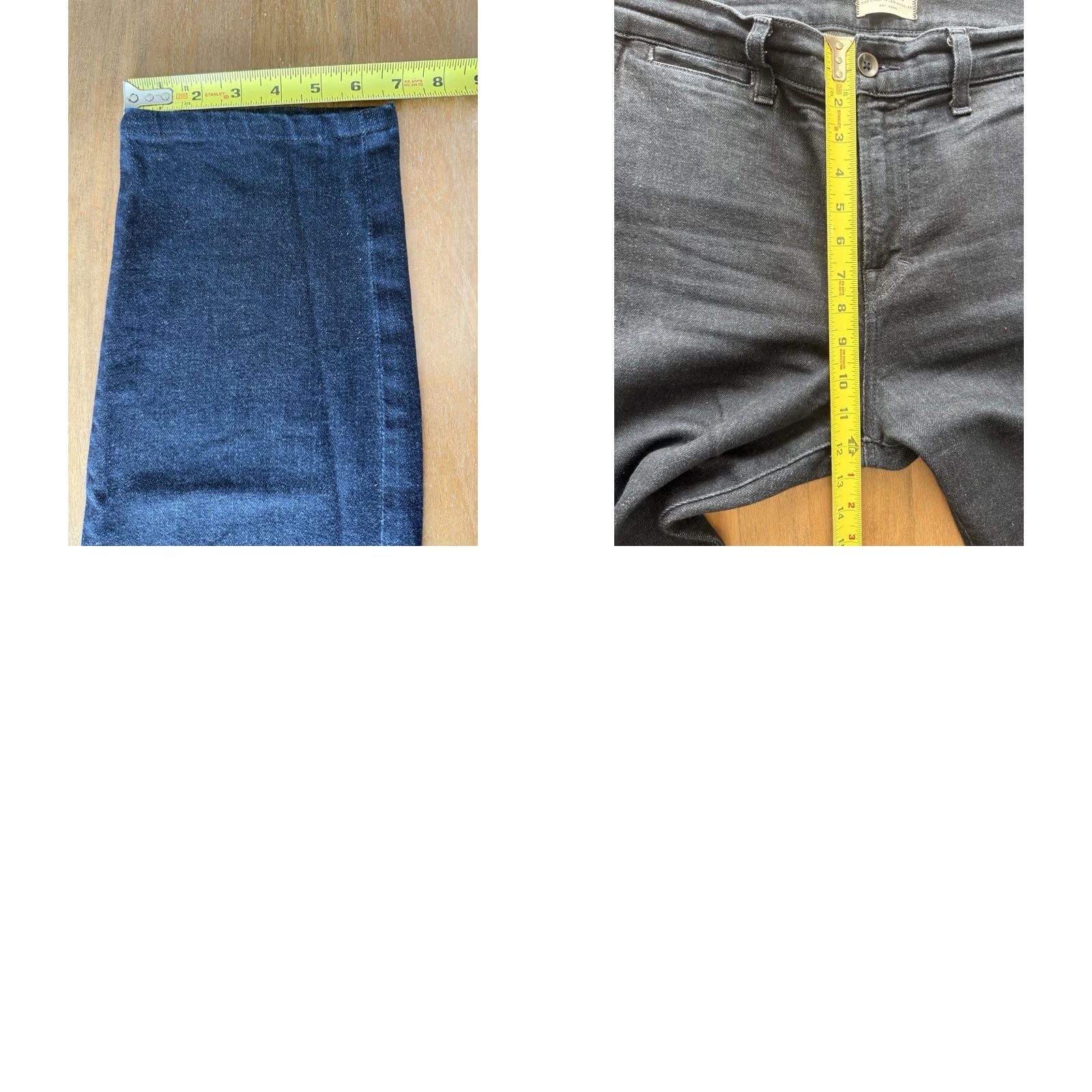 7 For All Mankind 7 For All Mankind Slim Chino Cropped Jeans Womens 38x27 Dark Wash Premium Denim Size 26" / US 2 / IT 38 - 8 Thumbnail