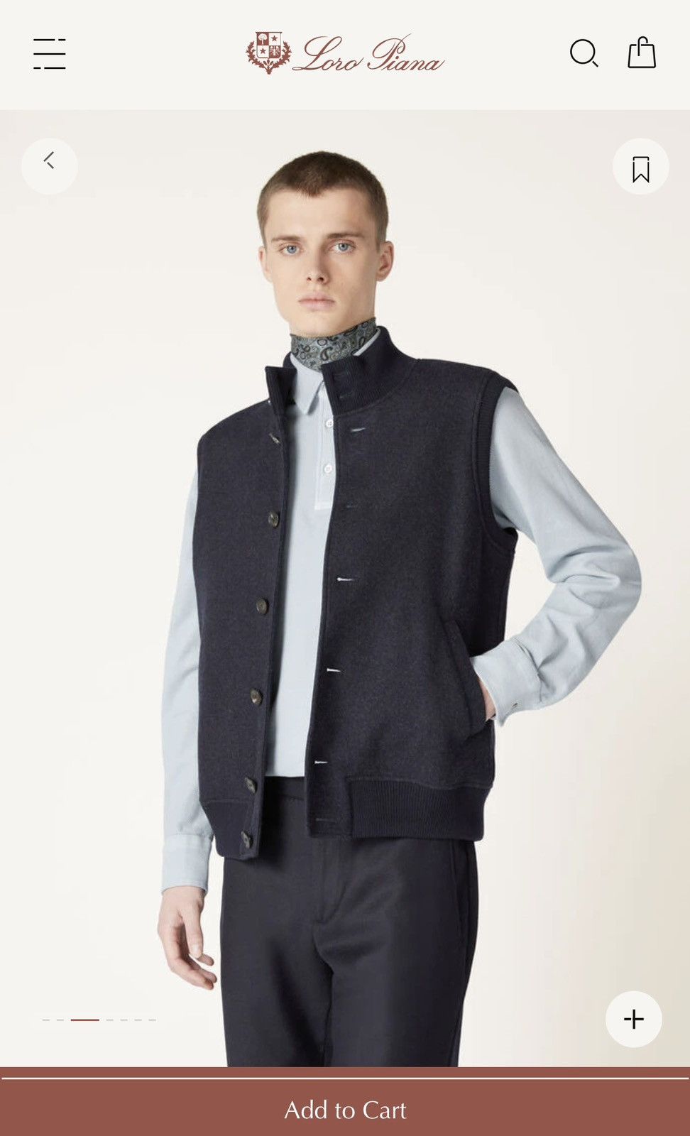 Loro Piana Loro Piana Carry Gilet Jersey Novalis Cashmere vest Size US S / EU 44-46 / 1 - 3 Thumbnail