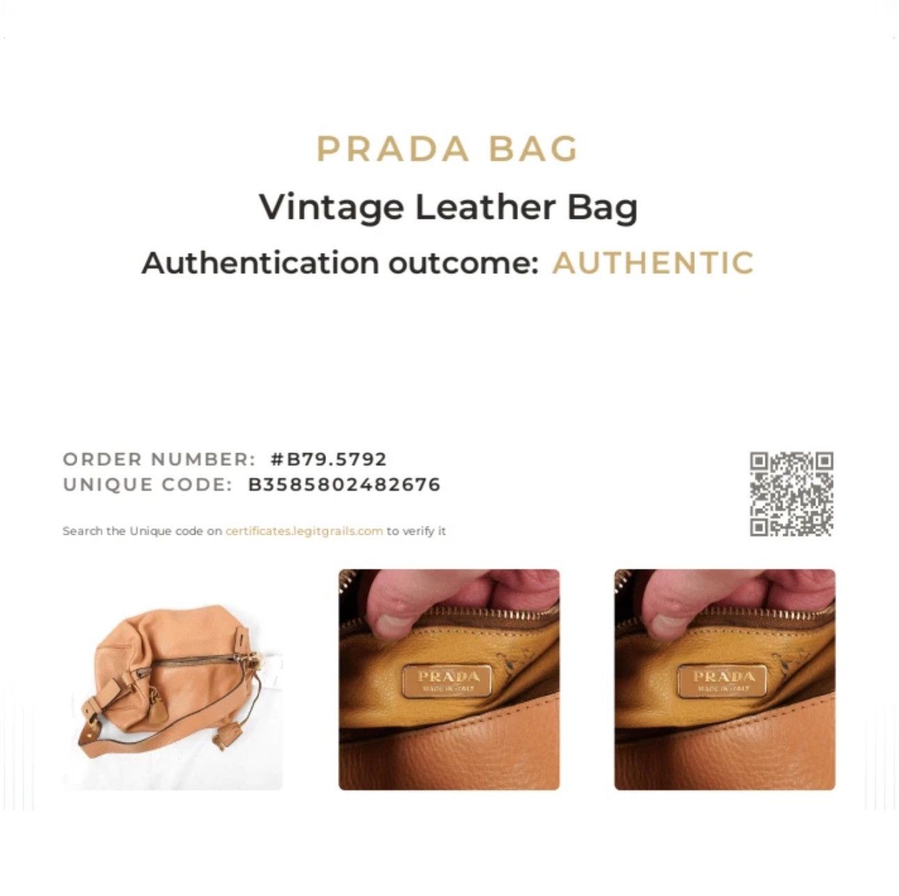 Prada Prada Vitello Daino Gold-Tone Padlock Leather Shoulder Bag Size ONE SIZE - 12 Thumbnail