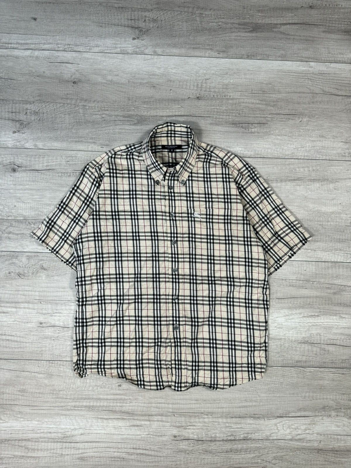 Burberry Vintage Burberry Short Sleeve Shirt Size US M / EU 48-50 / 2 - 1 Thumbnail