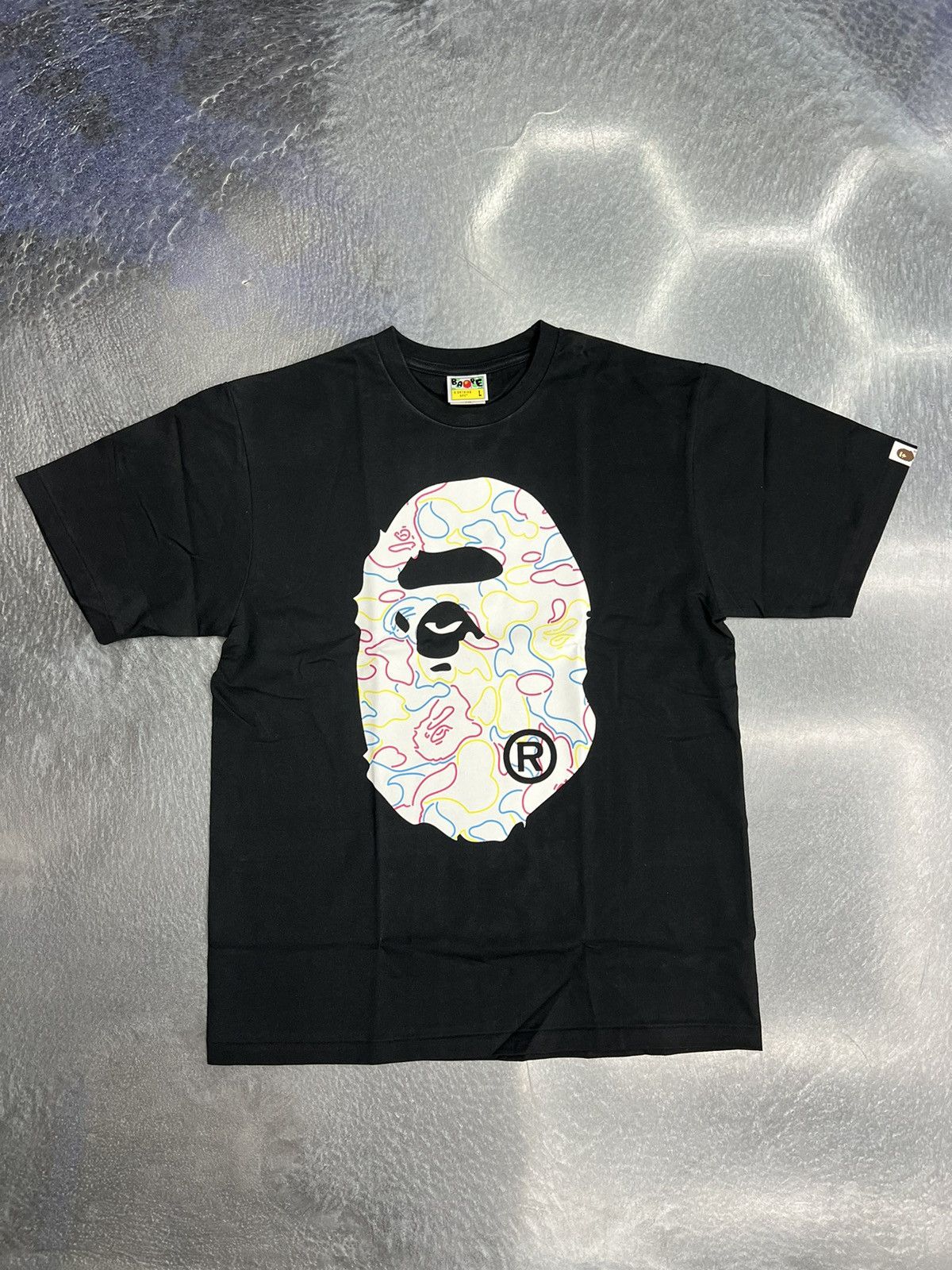Bape Bape Neon Camo Big Ape Head T-Shirt Size US L / EU 52-54 / 3 - 1 Thumbnail