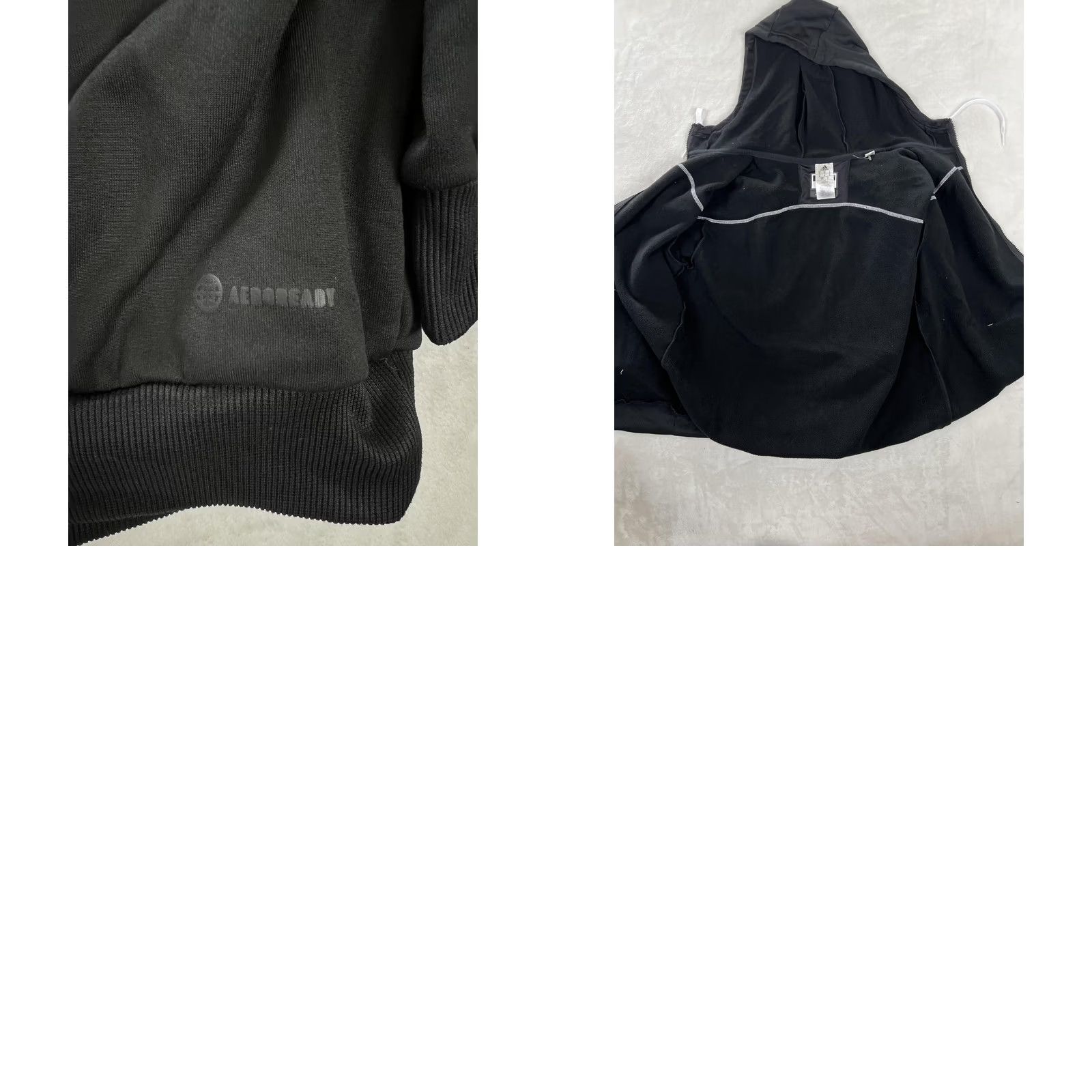 Adidas Adidas Hoodie Mens M Black Full Zip Fleece AEROREADY Logo Sweatshirt Size US M / EU 48-50 / 2 - 8 Thumbnail