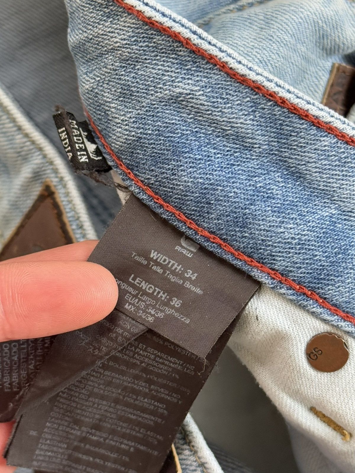 G-Star G star raw 34/36 ARC 3D slim Distressed denim pant trouser Size US 34 / EU 50 - 11 Thumbnail