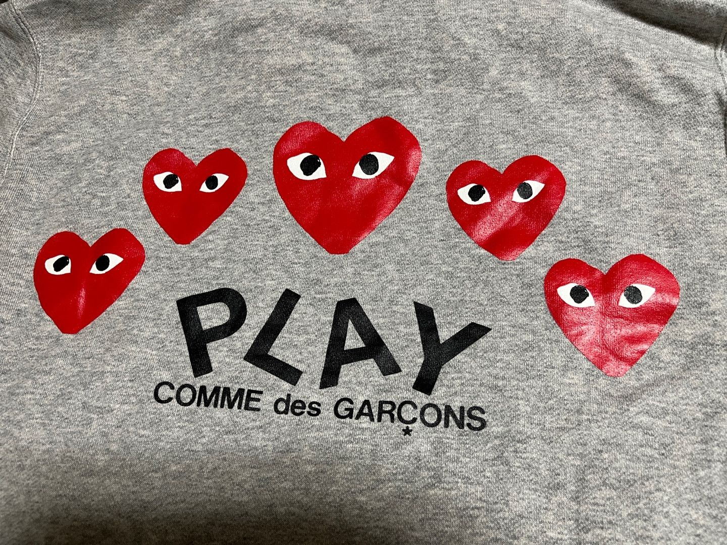 Comme des Garcons PLAY Logo zip up sweatshirt gray Size US M / EU 48-50 / 2 - 6 Thumbnail