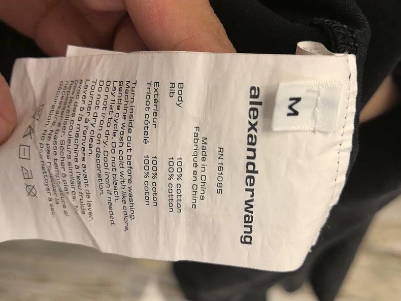 Alexander Wang Alexanderwang Short Sleeve T-Shirt- Size M / US 6-8 / IT 42-44 - 5 Thumbnail