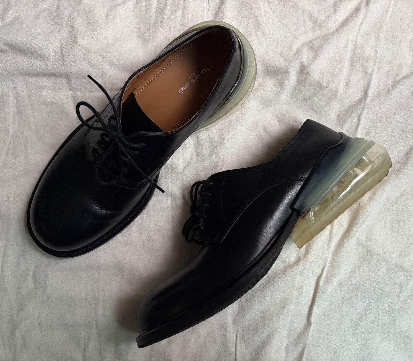 Maison Margiela Maison Margiela Airbag Heel Leather Shoes MM6 22 lace up Size US 9 / EU 42 - 2 Thumbnail