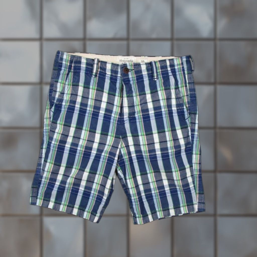 Abercrombie & Fitch VINTAGE Abercrombie & Fitch Shorts Men 32 Cargo Plaid Cotton 10" Casual Skate Workwear Size US 32 / EU 48 - 1 Thumbnail