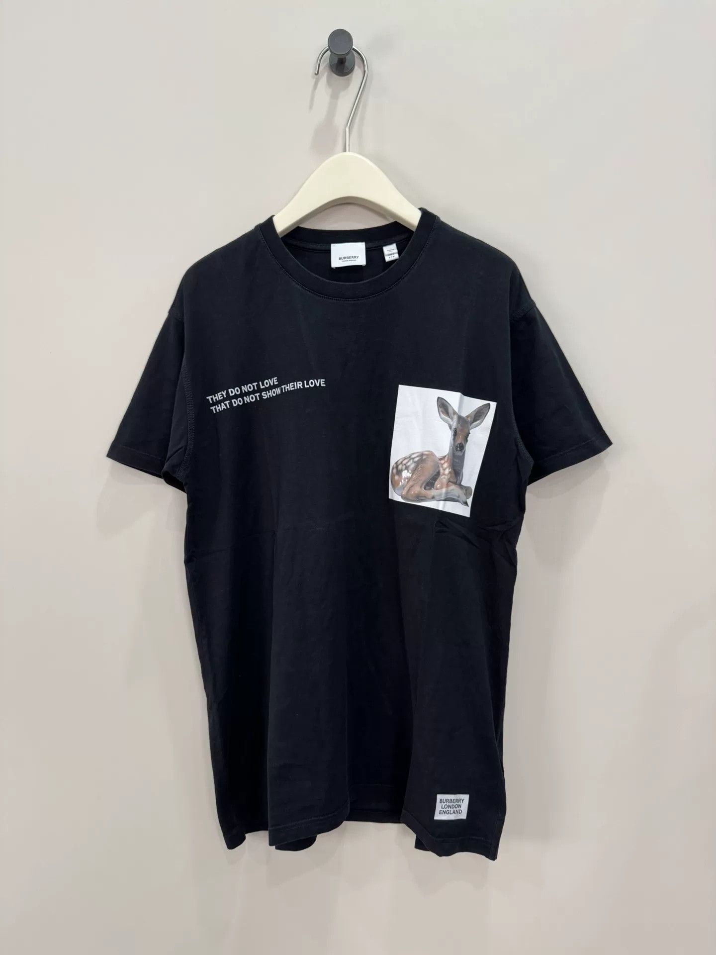 Burberry Burberry Deer Black Short-Sleeve Tee XXS Size XXS / US 00 / IT 34 - 1 Thumbnail
