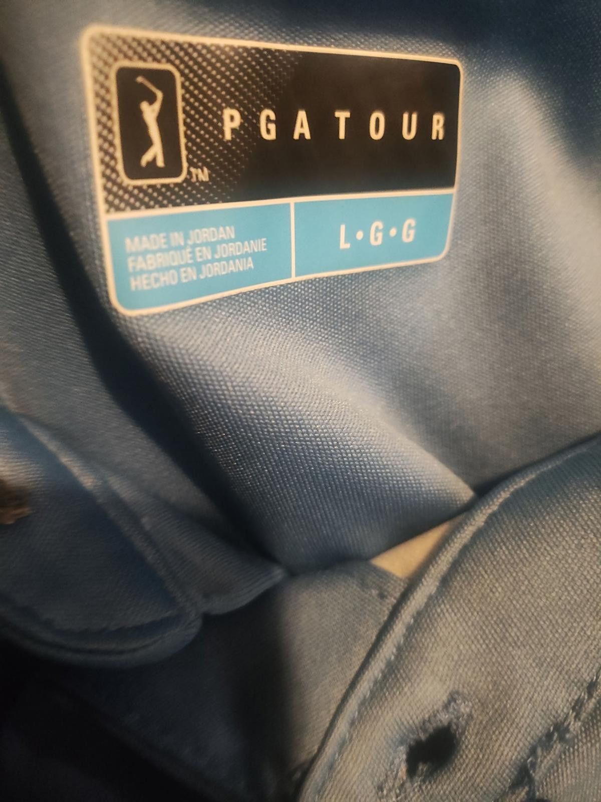 PGA Tour PGA Tour Men's Light Blue Short Sleeve Polo Shirt Size US L / EU 52-54 / 3 - 8 Thumbnail