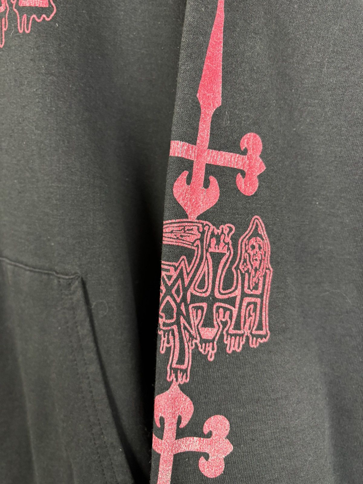 Band Tees 00s Death 2006 Scream Bloody Gore Metal Band Hoodie Black L Size US L / EU 52-54 / 3 - 4 Thumbnail