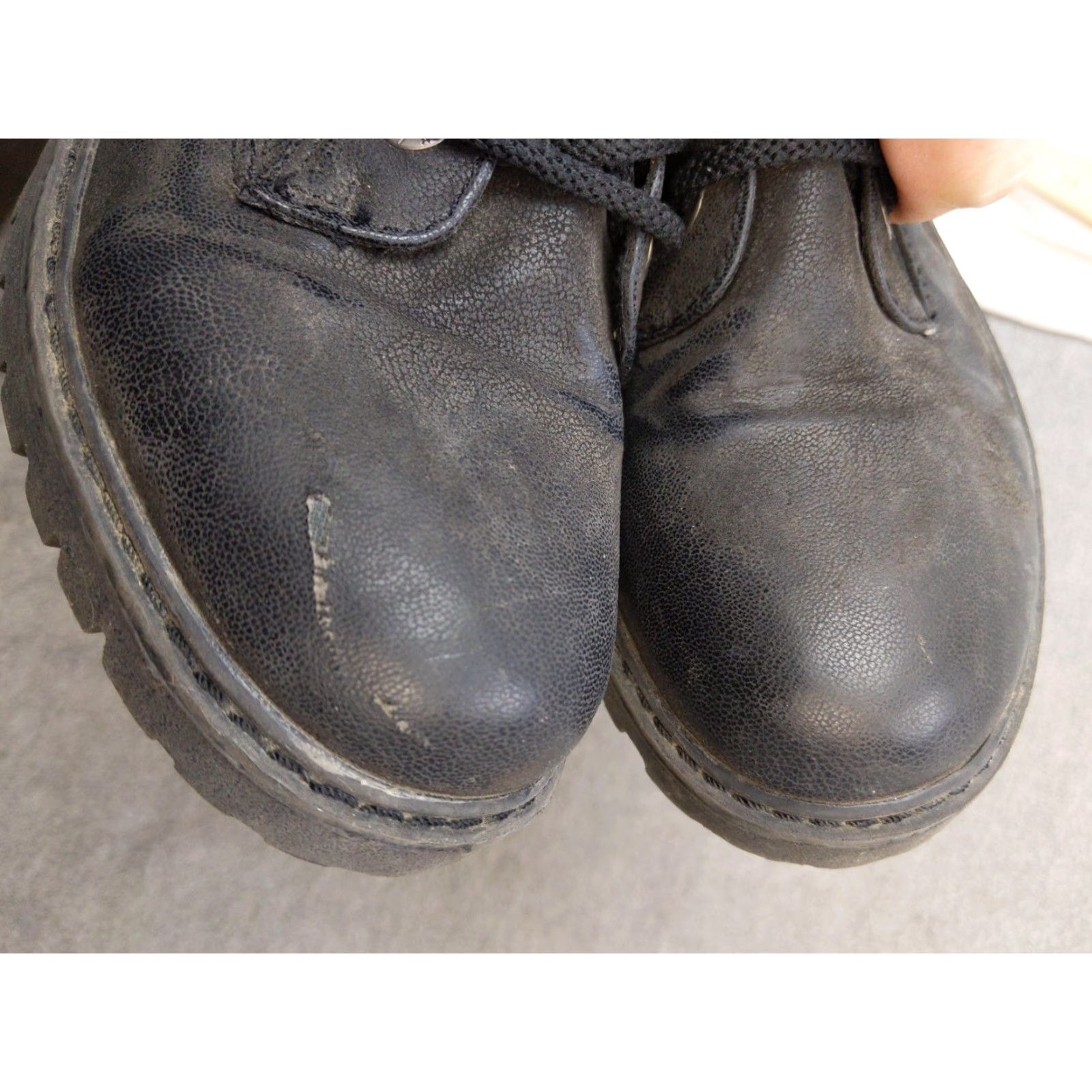 Vintage Blowfish Womens 8.5 Black Knit Combat Ankle Lace Up Lug Sole Booties Shirt Boots Women Lace Up Combat Boots Black Knit Shaft Size US 9 / IT 39 - 4 Thumbnail