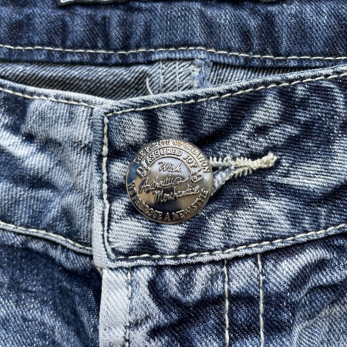 Japanese Brand Vintage Japan Ripped Jeans Faded Distressed Denim Pants RARE Size US 34 / EU 50 - 8 Thumbnail