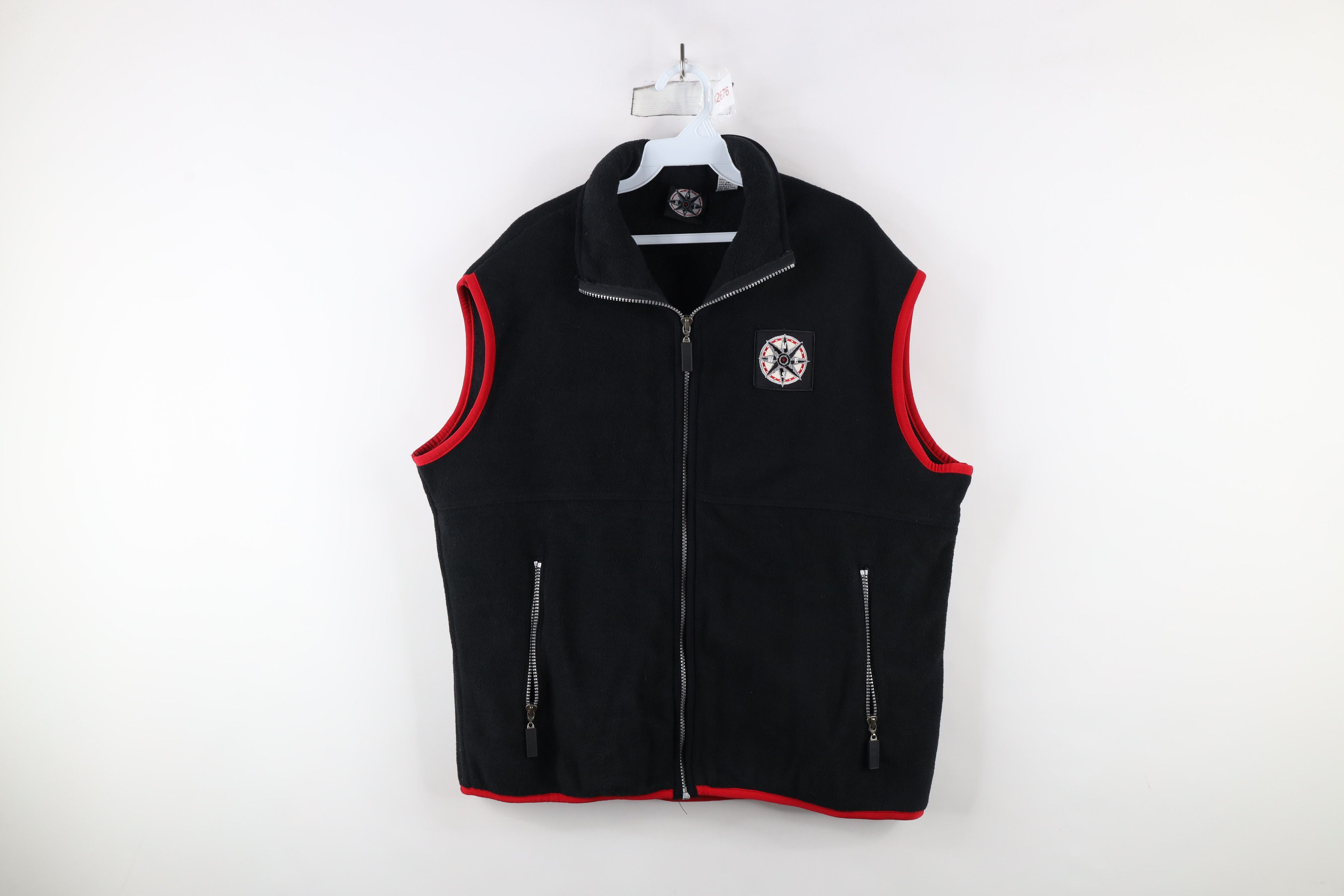 Marlboro × Vintage Vintage 90s Marlboro Full Zip Fleece Vest Jacket Black Size US L / EU 52-54 / 3 - 1 Thumbnail