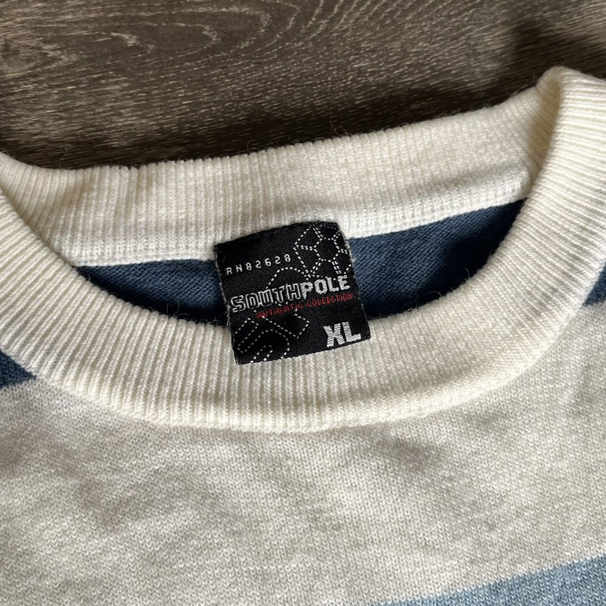 Southpole Vintage 2000s Y2K Southpole Striped Baggy Sweater Longsleeve Size US XL / EU 56 / 4 - 5 Thumbnail