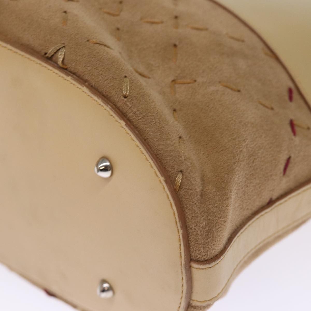 Burberry Burberry Shoulder Bag Suede Leather Beige Size ONE SIZE - 16 Thumbnail