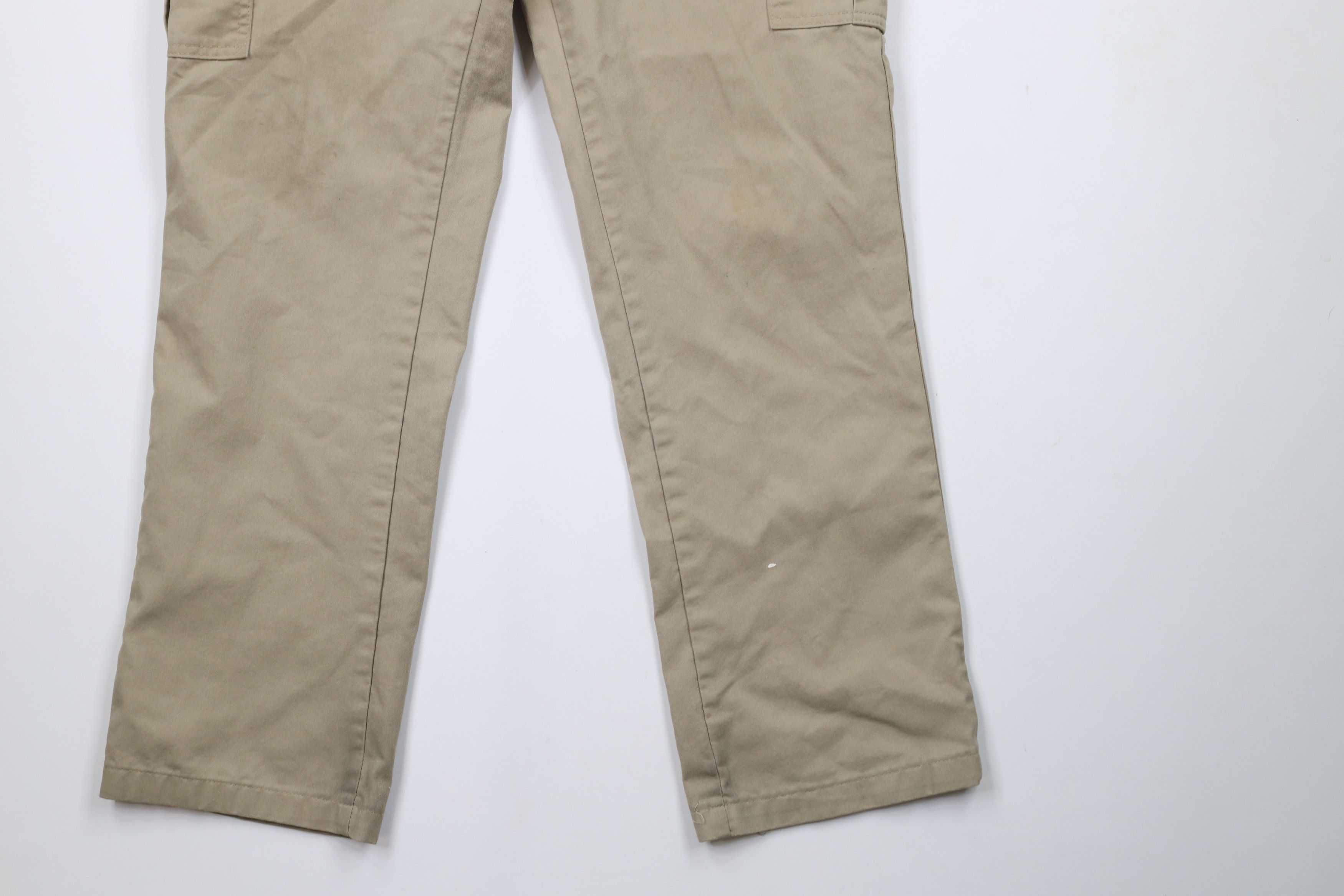 Dickies × Vintage Vintage Dickies Straight Leg Dungaree Cargo Pants Beige Size US 34 / EU 50 - 4 Thumbnail
