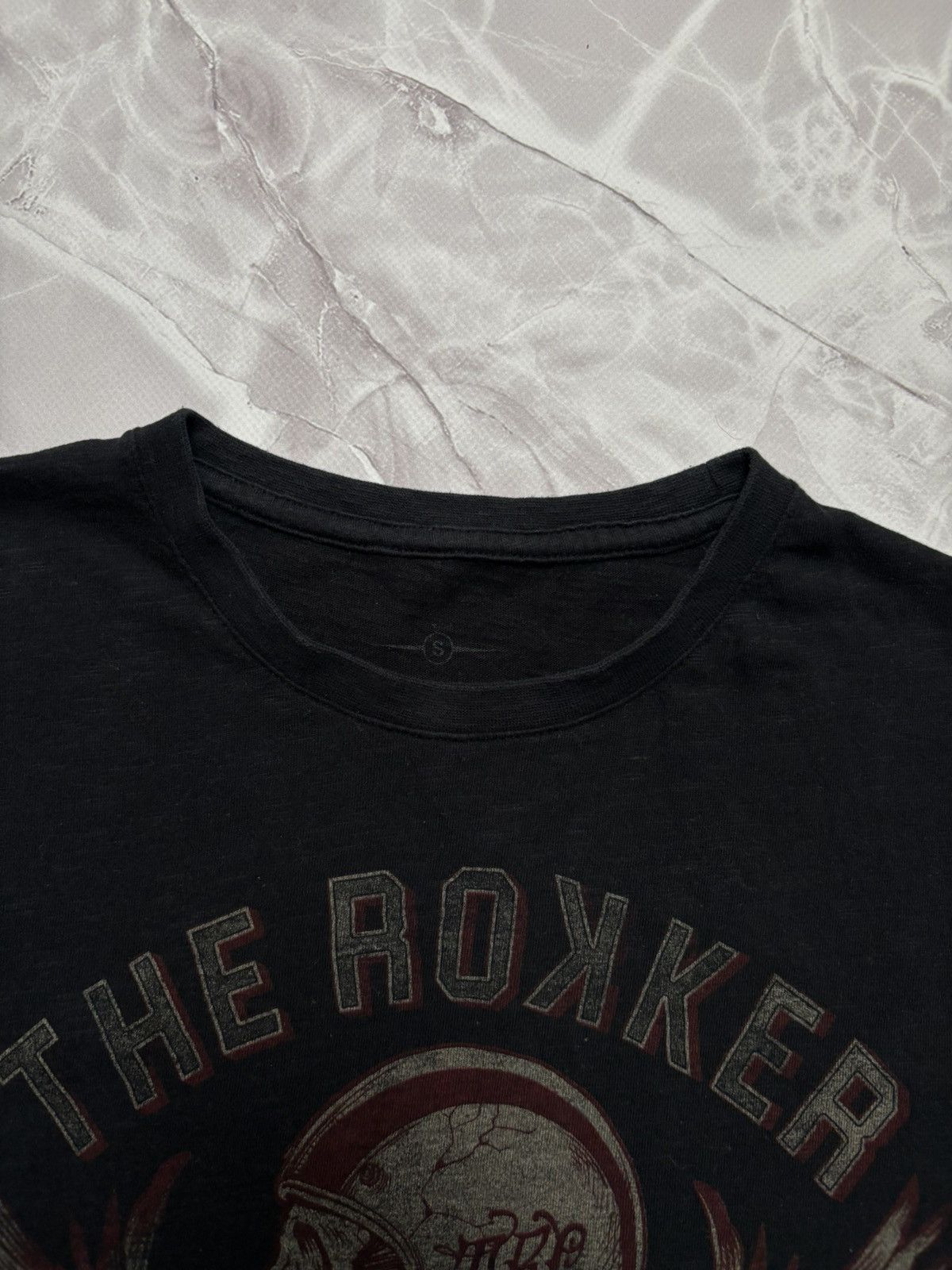 THE ROKKER COMPANY The Rokker Company T-Shirt Black Biker Graphic Print Mens S Size US S / EU 44-46 / 1 - 8 Thumbnail