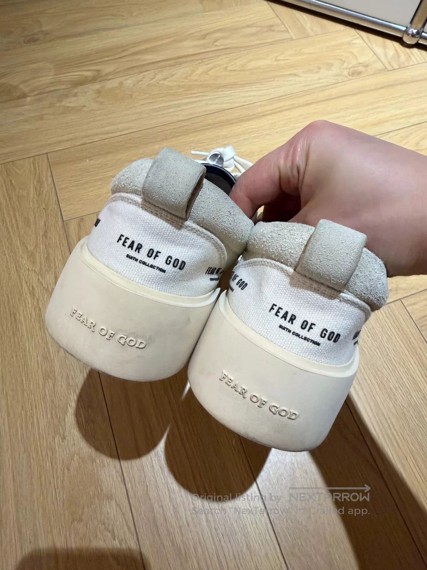 Fear of God fear of god fog white low-top sneakers. Size US 8.5 / EU 41-42 - 4 Thumbnail